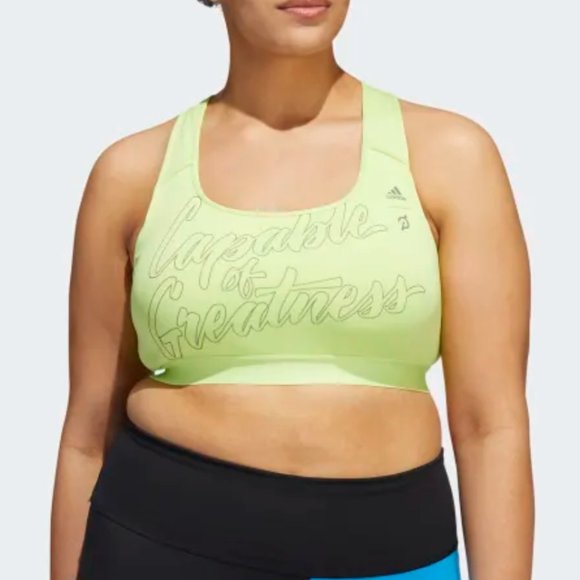 adidas Other - 35) NWT Adidas Capable of Greatness Neon Green Training Sports Bra